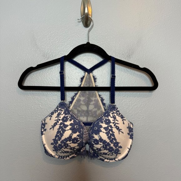 Victoria's Secret Other - VICTORIA'S SECRET dream angels push up bra in navy lace size 32DD
